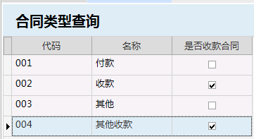 物业管理系统合同类型查询