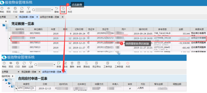 财务管理系统业务数据的追溯