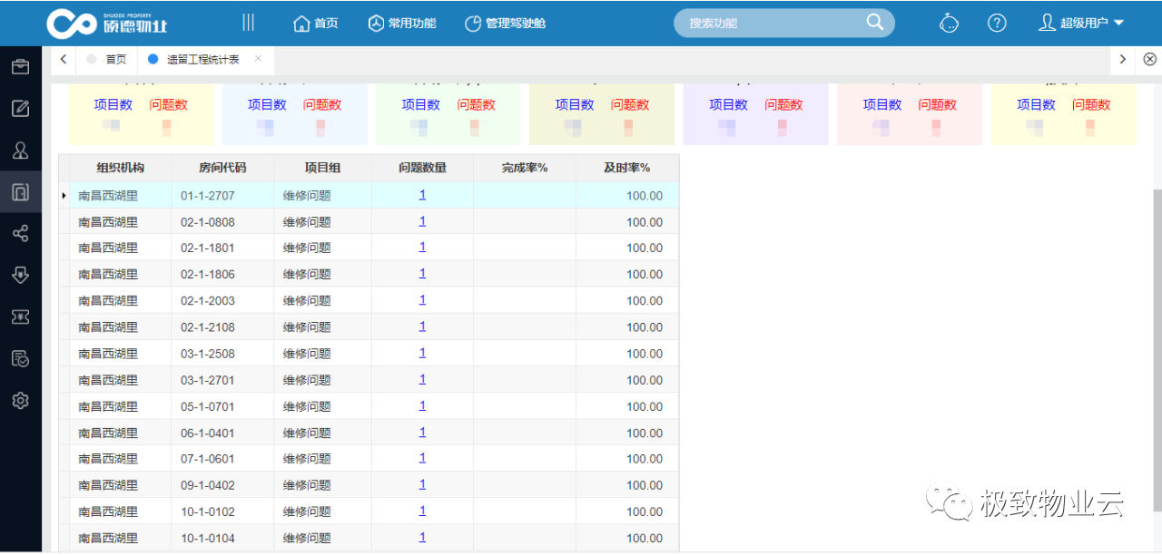 查验工单统计表